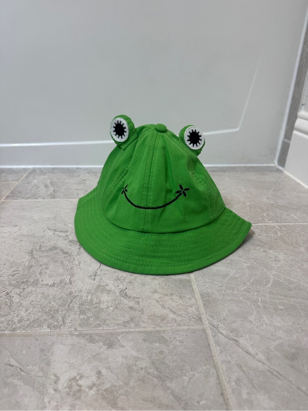 Kids Frog Bucket Hat - Green